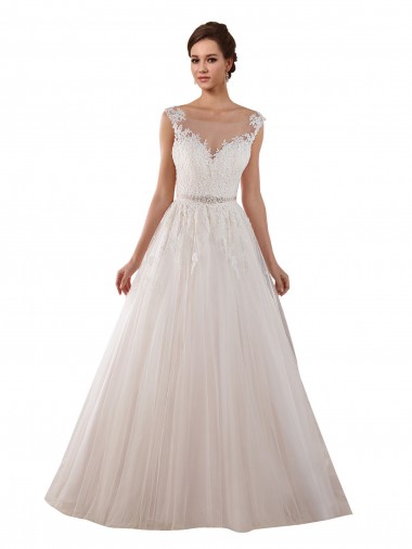 Avorio Abito da ballo Innamorato Tulle Pizzo Abiti da sposa Basso Prezzo