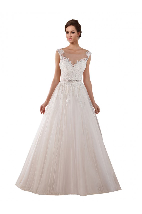 Avorio Abito da ballo Innamorato Tulle Pizzo Abiti da sposa Basso Prezzo