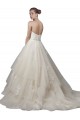 Avorio Abito da ballo Scoop Senza spalline Tulle Pizzo Abiti da sposa Basso Prezzo