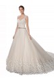 Avorio & Champagne Linea A Innamorato Tulle Pizzo Abiti da sposa Basso Prezzo