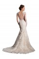 Avorio & Champagne Stile sirena Illusione Tulle Pizzo Abiti da sposa Basso Prezzo