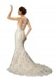 Avorio & Champagne Stile sirena Illusione Tulle Pizzo Classico Abiti da sposa Basso Prezzo