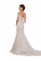 Avorio & Champagne Stile sirena Pizzo Classico Abiti da sposa Basso Prezzo