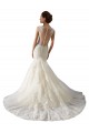 Avorio & Champagne Stile sirena Scollatura a V Tulle Pizzo Abiti da sposa Basso Prezzo