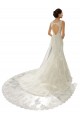 Avorio & Champagne Stile sirena Scollatura a V Tulle Pizzo Abiti da sposa Basso Prezzo