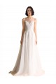 Avorio Linea A Illusione Tulle Abiti da sposa Basso Prezzo