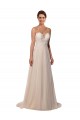Avorio Linea A Illusione Tulle Pizzo Abiti da sposa Basso Prezzo