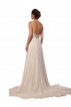 Avorio Linea A Illusione Tulle Pizzo Abiti da sposa Basso Prezzo