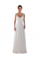 Avorio Linea A Innamorato Chiffona Classico Boho Abiti da sposa Basso Prezzo