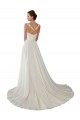 Avorio Linea A Innamorato Chiffona Pizzo Abiti da sposa Basso Prezzo