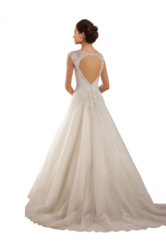 Avorio Linea A Innamorato Pizzo Abiti da sposa Basso Prezzo