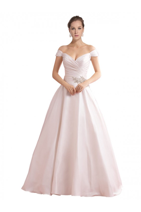 Avorio Linea A Raso Abiti da sposa Basso Prezzo
