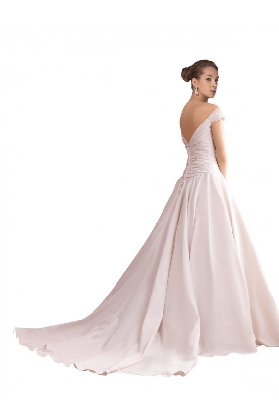 Avorio Linea A Raso Abiti da sposa Basso Prezzo