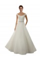 Avorio Linea A Raso Classico Abiti da sposa Basso Prezzo