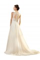 Avorio Linea A Scollatura a V Tulle Abiti da sposa Basso Prezzo