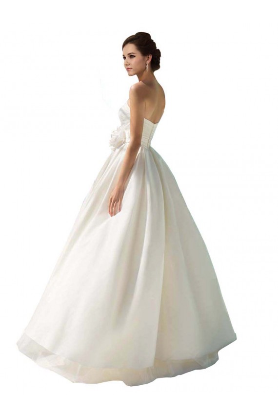 Avorio Linea A Senza spalline Chiffona Abiti da sposa Basso Prezzo