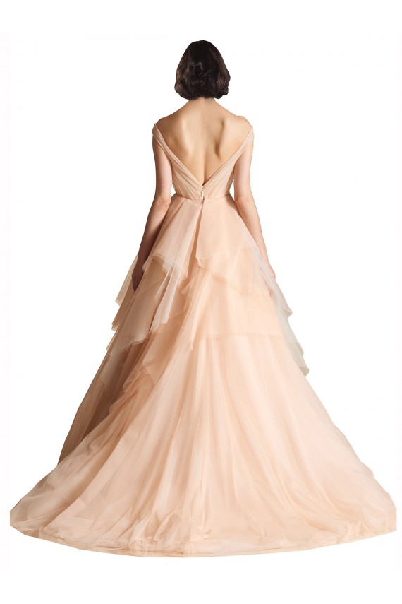 Avorio Linea A Tulle Abiti da sposa Basso Prezzo