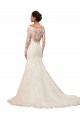 Avorio Stile sirena Barca Pizzo Abiti da sposa Basso Prezzo