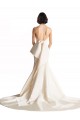 Avorio Stile sirena Capestro Raso Spiaggia Abiti da sposa Basso Prezzo