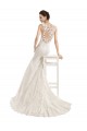 Avorio Stile sirena Illusione Pizzo Abiti da sposa Basso Prezzo