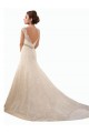 Avorio Stile sirena Illusione Tulle Pizzo Abiti da sposa Basso Prezzo