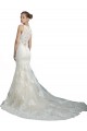 Avorio Stile sirena Illusione Tulle Spiaggia Abiti da sposa Basso Prezzo