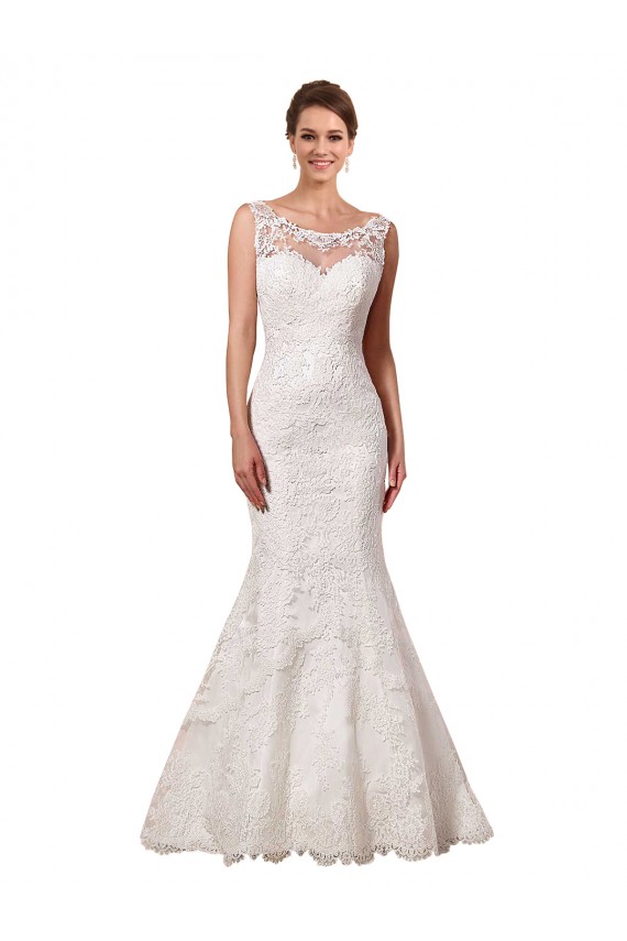 Avorio Stile sirena Innamorato Pizzo Abiti da sposa Basso Prezzo