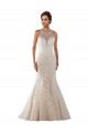 Avorio Stile sirena Innamorato Pizzo Abiti da sposa Basso Prezzo