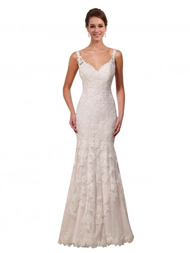 Avorio Stile sirena Innamorato Pizzo Abiti da sposa Basso Prezzo