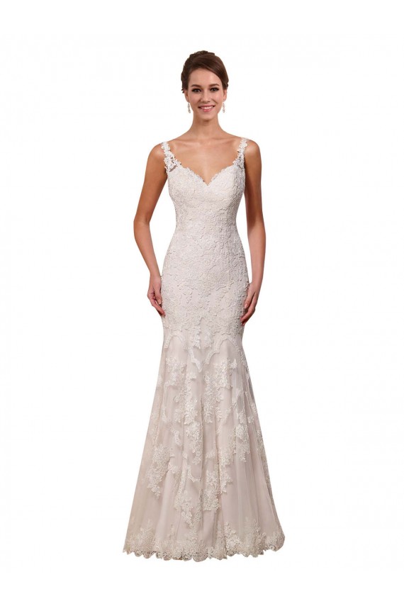 Avorio Stile sirena Innamorato Pizzo Abiti da sposa Basso Prezzo