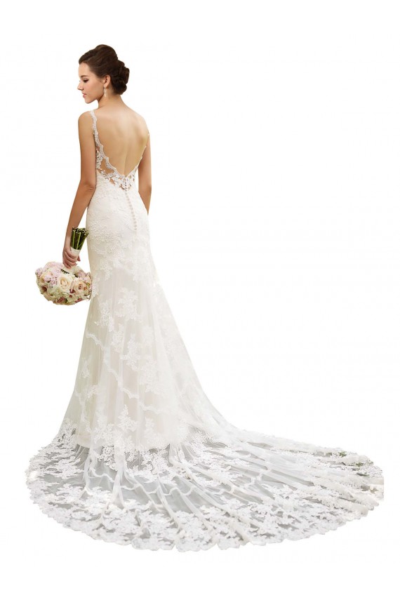 Avorio Stile sirena Innamorato Pizzo Abiti da sposa Basso Prezzo