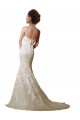 Avorio Stile sirena Innamorato Raso Pizzo Abiti da sposa Basso Prezzo