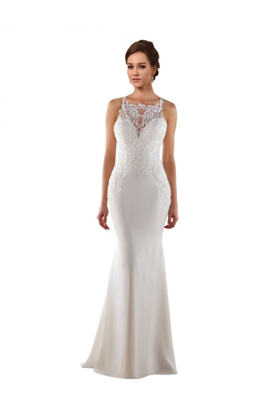 Avorio Stile sirena Innamorato Sweep treno Pizzo Crespo Elastico Abiti da sposa Basso Prezzo