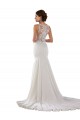 Avorio Stile sirena Innamorato Sweep treno Pizzo Crespo Elastico Abiti da sposa Basso Prezzo