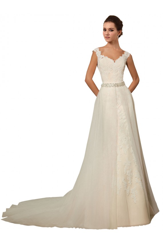 Avorio Stile sirena Innamorato Tulle Pizzo Abiti da sposa Basso Prezzo