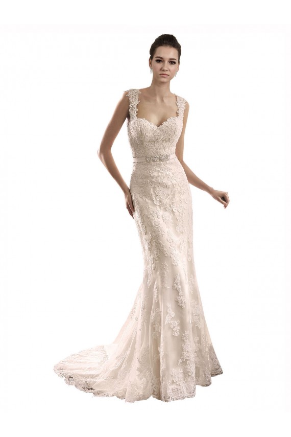 Avorio Stile sirena Innamorato Tulle Pizzo Abiti da sposa Basso Prezzo