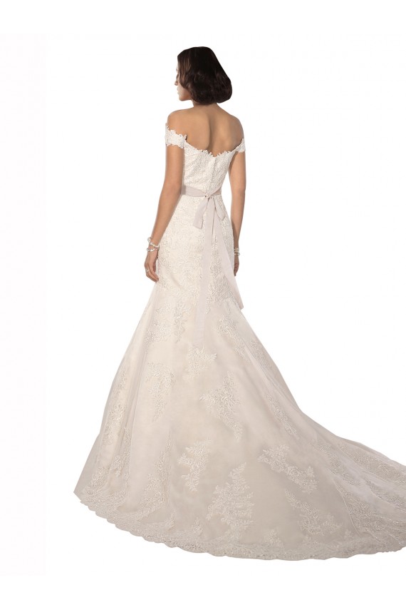 Avorio Stile sirena Pizzo Classico Spiaggia Abiti da sposa Basso Prezzo