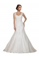Avorio Stile sirena Scollatura a V Pizzo Abiti da sposa Basso Prezzo