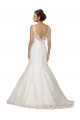 Avorio Stile sirena Scollatura a V Pizzo Abiti da sposa Basso Prezzo