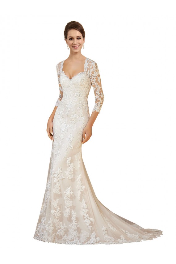 Avorio Tubino Innamorato Pizzo Abiti da sposa Basso Prezzo