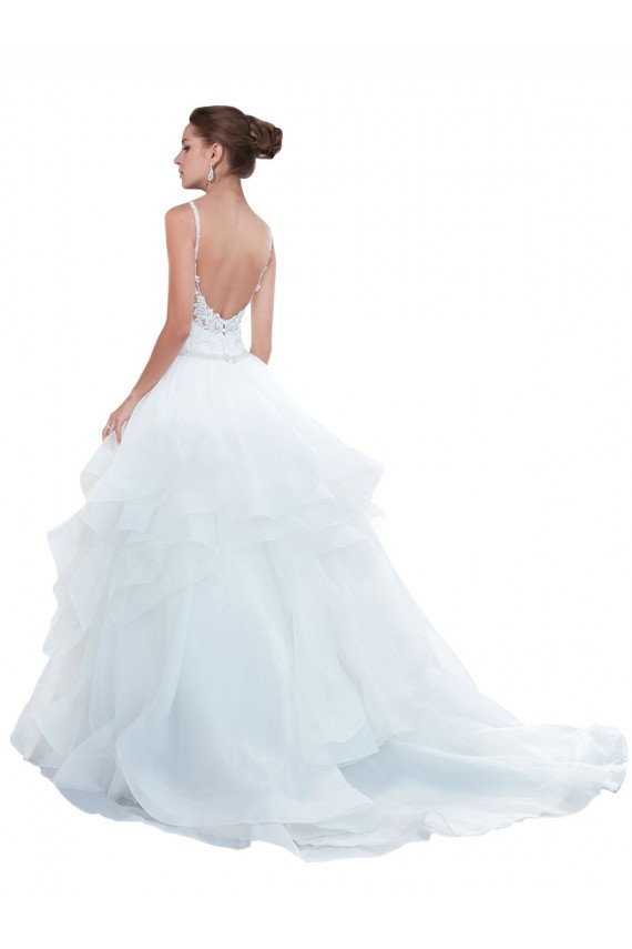 Bianco Abito da ballo Sottili Innamorato Tulle Spiaggia Abiti da sposa Basso Prezzo