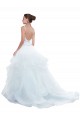 Bianco Abito da ballo Sottili Innamorato Tulle Spiaggia Abiti da sposa Basso Prezzo