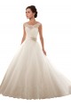 Bianco Abito da ballo Tulle Pizzo Abiti da sposa Basso Prezzo