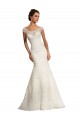 Bianco Stile sirena Barca Pizzo Abiti da sposa Basso Prezzo