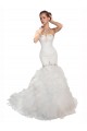 Bianco Stile sirena Innamorato Tulle Abiti da sposa Basso Prezzo