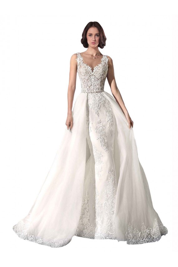 Bianco Stile sirena Innamorato Tulle Pizzo Abiti da sposa Basso Prezzo