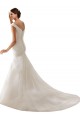 Bianco Tubino Tulle Abiti da sposa Basso Prezzo