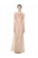 Blush 95 Tubino Illusione Innamorato Tulle Lunga Abiti da damigella donore Basso Prezzo