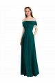 Cacciatore verde Linea A Chiffona Lunga Abiti da damigella donore Basso Prezzo