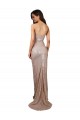 Champagne Stile sirena Scoop Paillettes Lunga Formali Abiti da damigella donore / Abiti da sera / Abiti da ballo Basso Prezzo